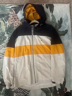 Nautica Color Block Hooded Windbreaker Jacket