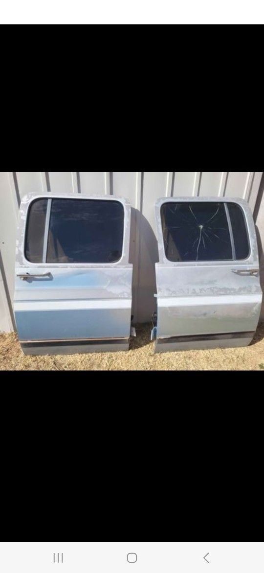 Square Body Crew Cab & Suburban Rear Doors with panels electric windows