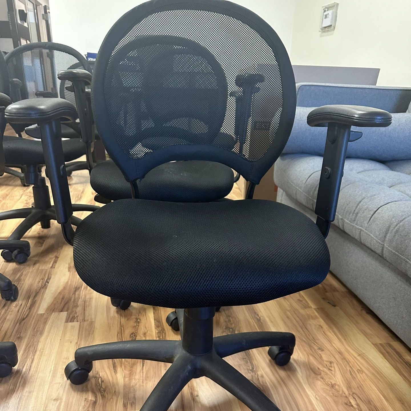 Office Chairs. Adjustable/wheels. 
