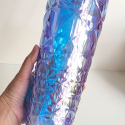 Starbucks Holiday Purple Iridescent Unicorn Diamond Prism Cold Cup Tumbler 24oz