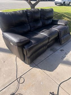 Free black recliner couch