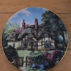 Decorative Plate - English Country Cottages - Ginger Cottage by Marty Bell 1991 The Hamilton Collection