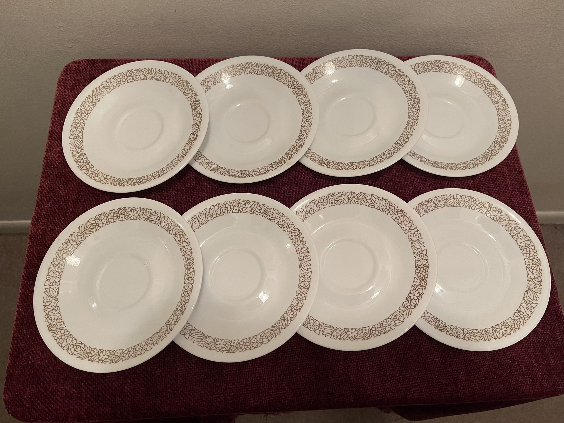 Corelle Vintage Floral Saucers