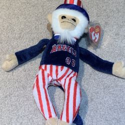 Angels Rally Monkey - TY Beanie Baby