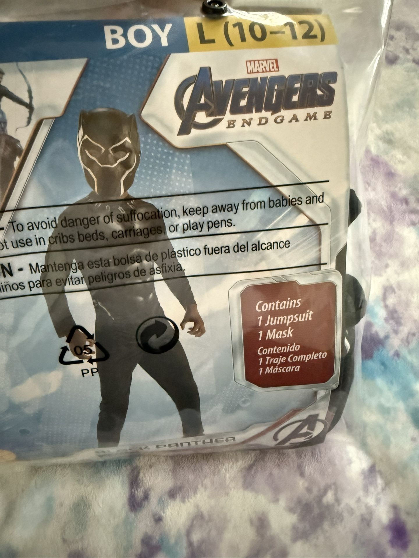 Marvel: Avengers Endgame Costumes for kids size 10-12 Black Color  