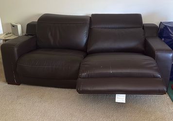 Ikea  Brown Leather Recliner electric