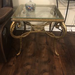 Two Glass Top Tables