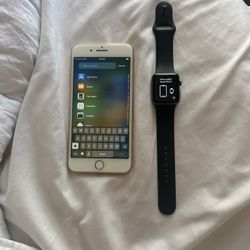 iPhone 8 Plus + Series 3 38mm Apple Watch