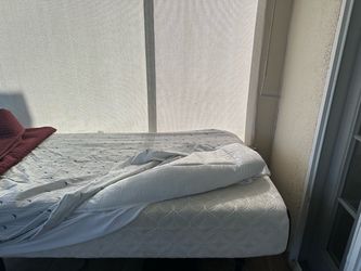 Twin extra long memory foam mattress and frame