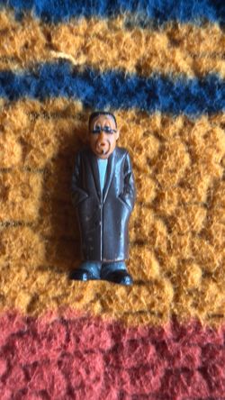 Small Painted Man in Suit Figurine little homies