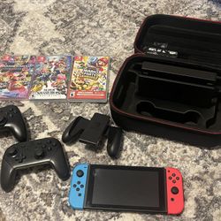 Nintendo Switch Bundle With Games And Controllers