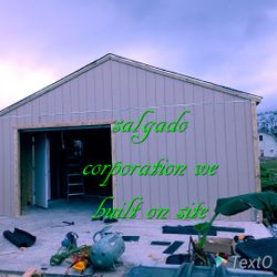 Salgado sheds we built on site