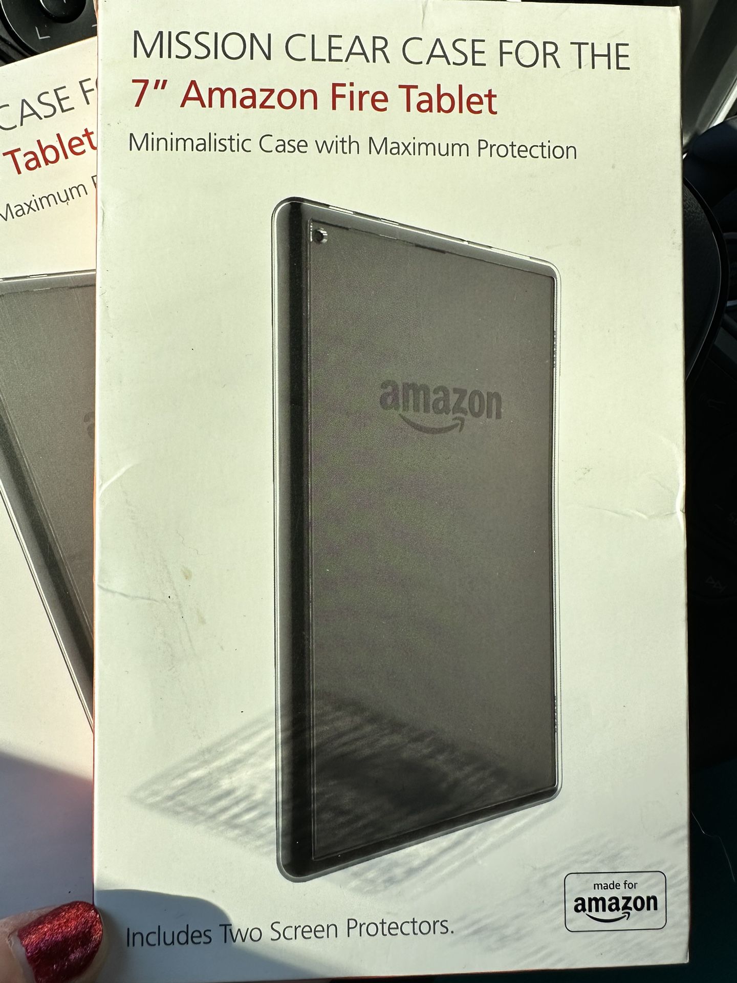 Clear Case + Screen Protectors For Amazon Fire