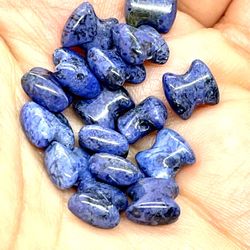 Lot Of 64 Sodalite Pinch Beads 