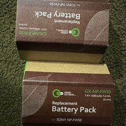 Two Sony Batteries