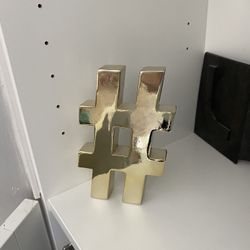 Hashtag Decor Gold