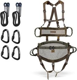 Tree Saddle Hunting System with 5 Modular Configurations Shoulder straps,waist belt and mesh tree s