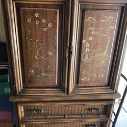 Vintage Handcrafted Bamboo Drawer No More Picture 