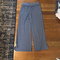 Girls Fold over Navy Pants 