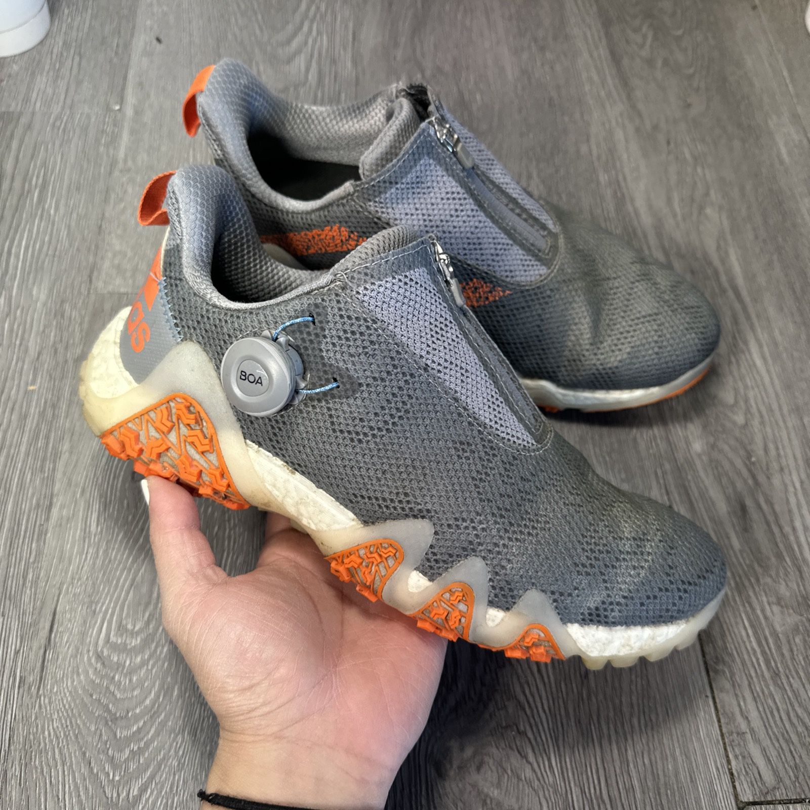 adidas Code Chaos 22 Boa Grey Three Impact Orange GX3935 Men's Size 8