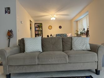 Lifestyle Solutions Harrington Sofa Microfiber Brown