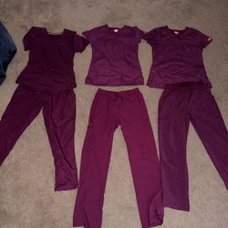 Wine Purple Scrubs
