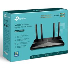 TP-Link Archer AX3000 4 Stream Dual-Band Wi-Fi 6 Wireless Router Intel