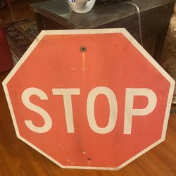  vintage, Retired Stop Sign 30 x 30  Great for a man -cave  or garage  