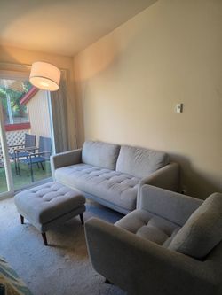 Living Spaces Ginger Couch set with Ottoman