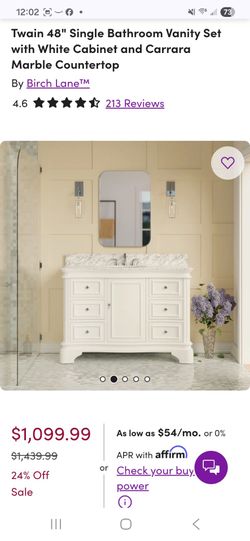 Birch Lane "Twain" bathroom vanity