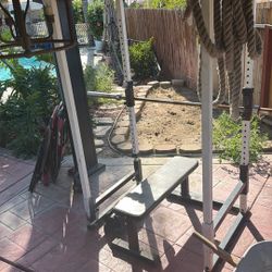 Work Out Exercise Equipment Battle Ropes bench Squat Rack Cage 