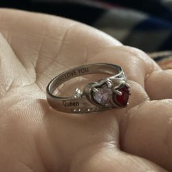 Cubic Zirconia Ring (“King And Queen)