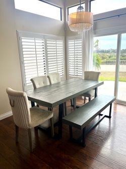Dining table with chairs