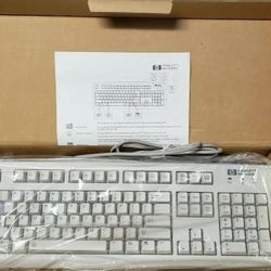 NEW HP VINTAGE CLICKY MECHANICAL PS2 KEYBOARD