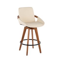 🌟 LumiSource Cosmo Mid‑Century Modern Counter Height Barstool — Set of 3 for $180! 🪑