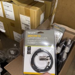 Lot of 133 Targus Defcon CL Laptop Cable Lock, combination lock, 6.5 ft, 2m