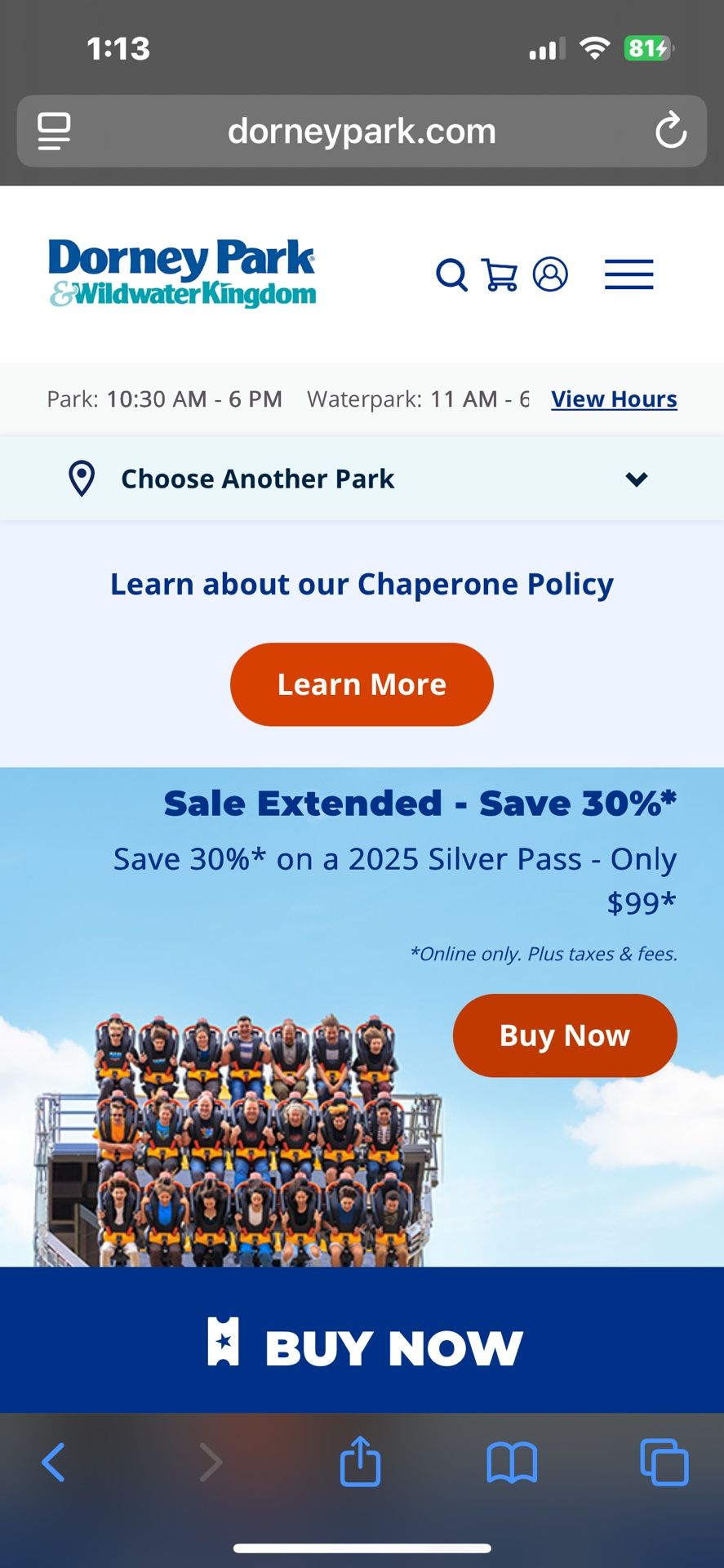 AMUSEMENT PARK TICKETS