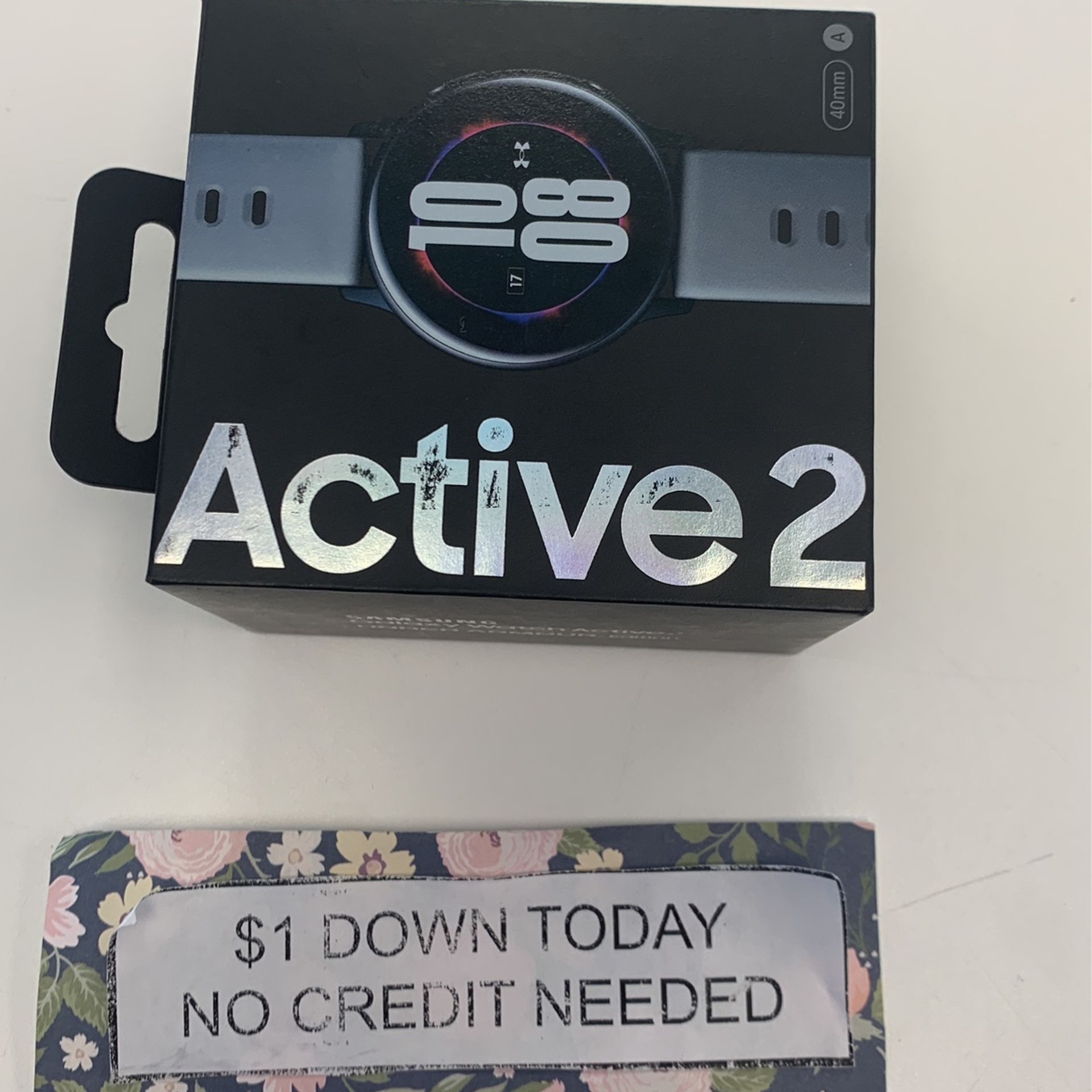 Samsung Galaxy Watch Active 90 Day Warranty $1 DOWN NO Credit Needed - Main Image