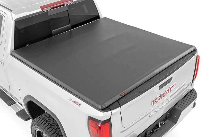 RC Soft Tri-Fold Bed Cover For Chevy/GMC Sierra 1500 (19-25)/Silverado 1500 (19-25)