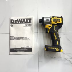 Brand New Dewalt 20v XR Brushless 1/4” Impact Driver Drill 3 Speeds Tool Only