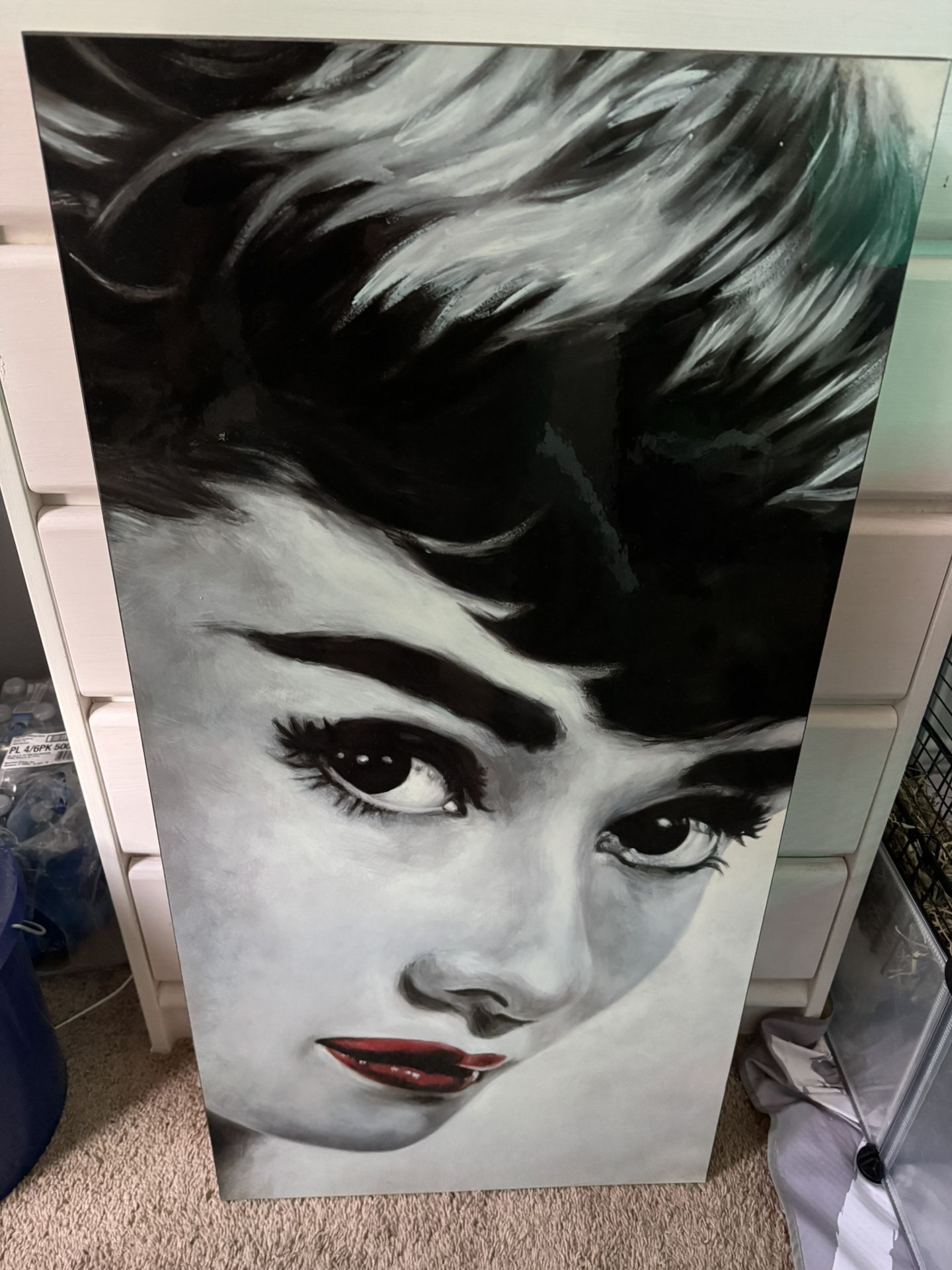 Audrey Hepburn Wood Gloss Finish Picture