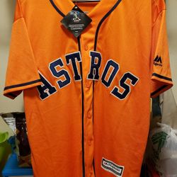 MLB Houston Astros George Springer#4 Stitched Majestic Jersey Size Large