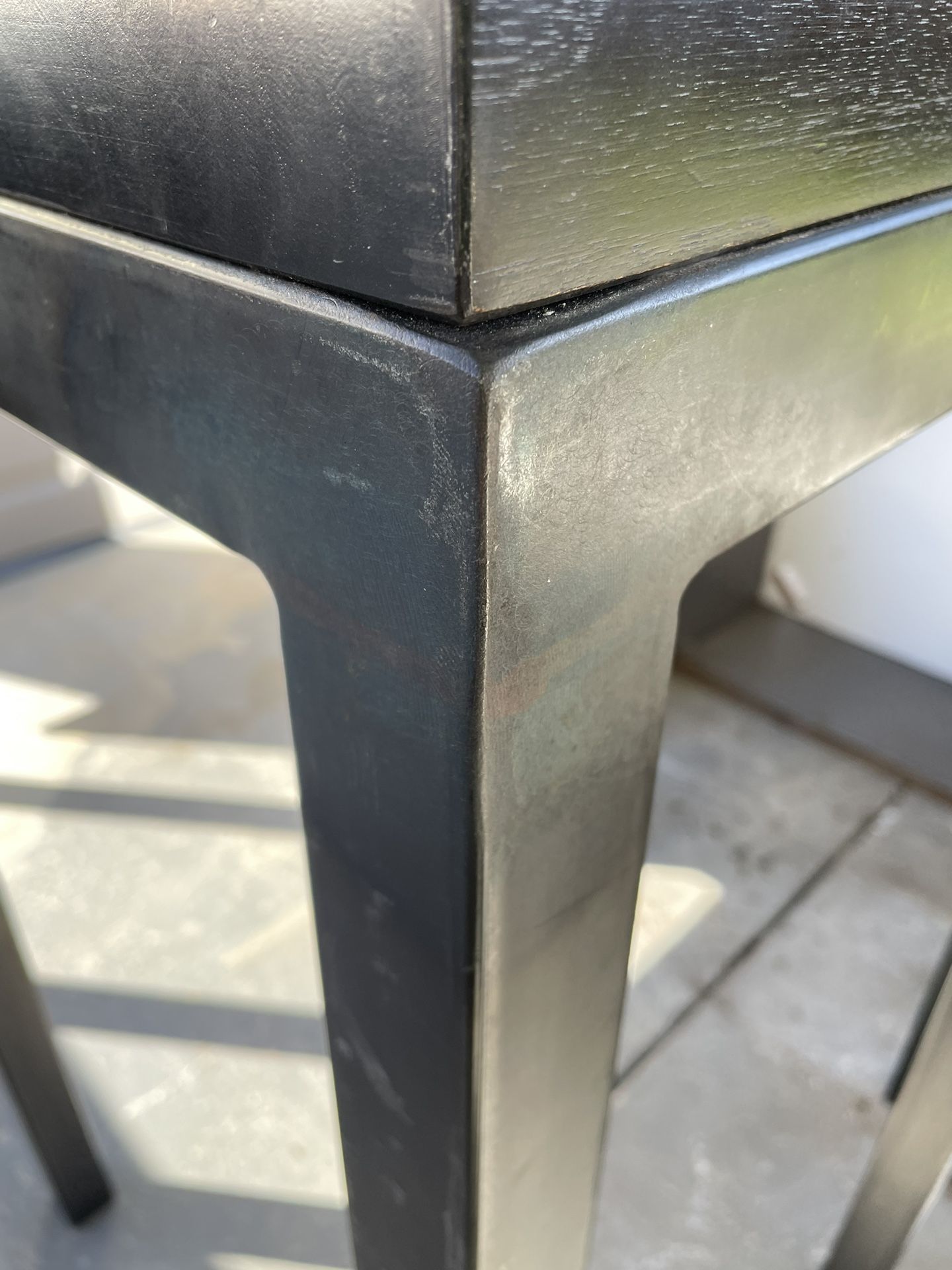 Custom Steel Base Bar Height Tables Table With John Boos Butcher Block