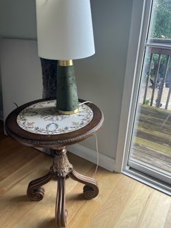 Lamp and table