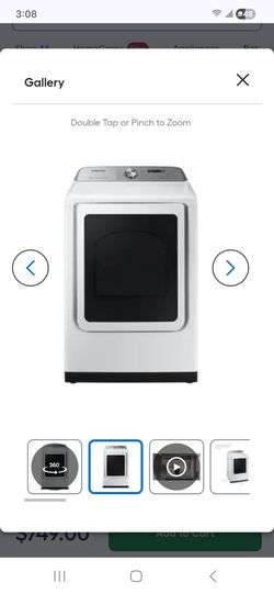 Samsung 7.4-cu ft Vented Electric Dryer with Steam Cycle