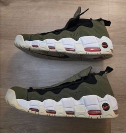 Nike Air More Money Olive Green Sneakers