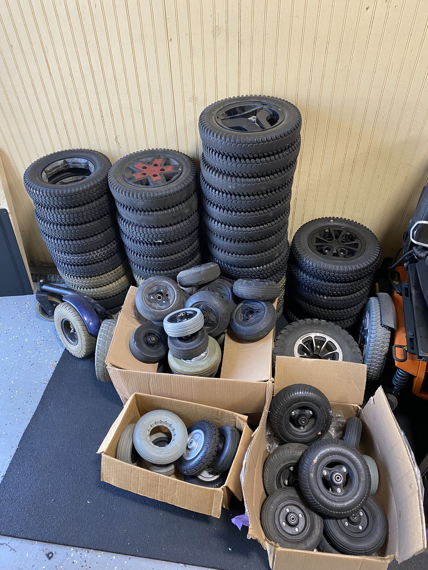 Power Wheelchair Tires And Wheel Assemblies