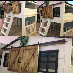 Custom Farmhouse Bed, Bunk Bed, House Bed 