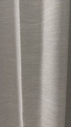 Natural linen 90 inch curtains  2 panels