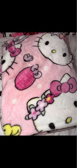 Hello Kitty Easter plush blanket